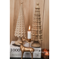 Polyresin Golden Candle Holder for Christmas